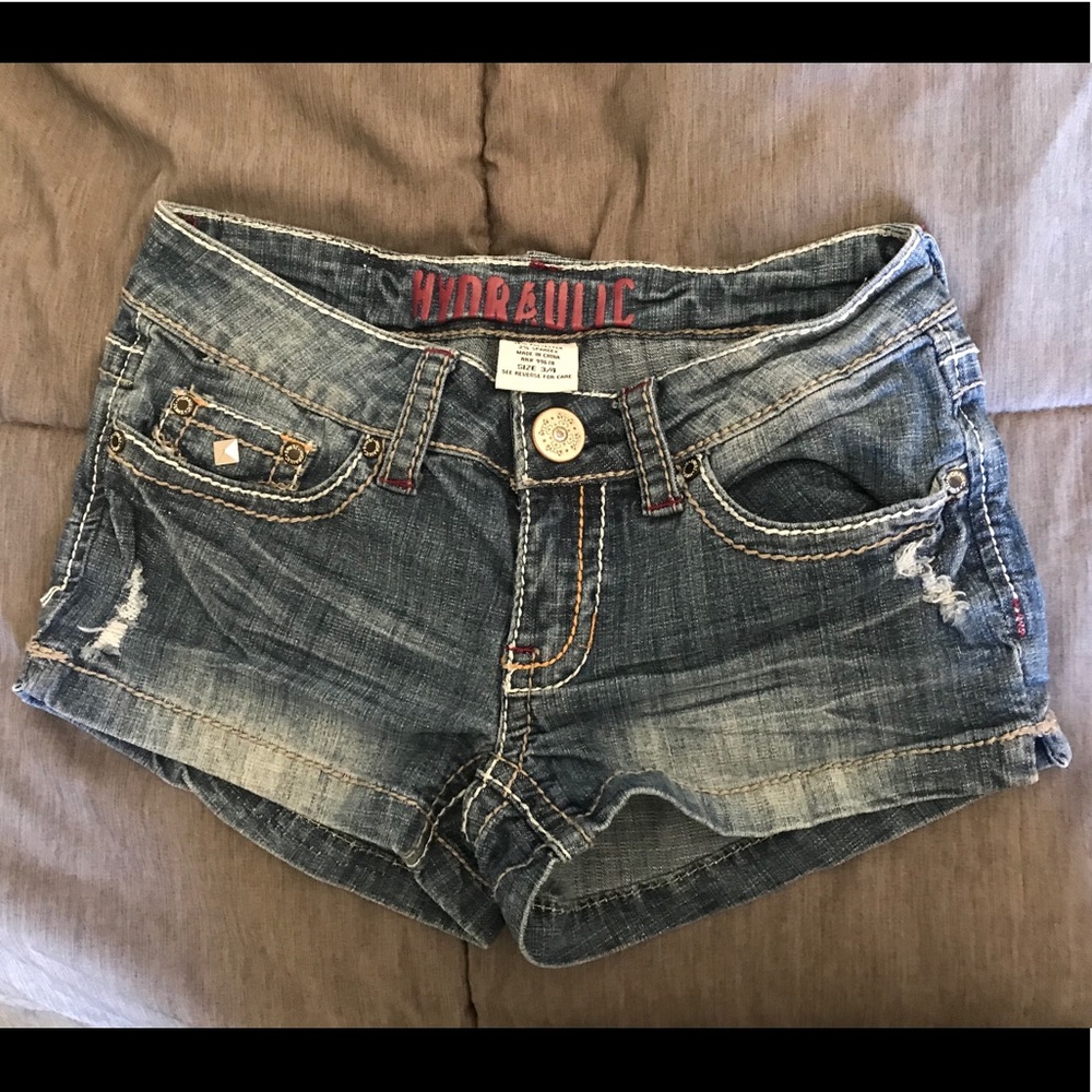 Hydraulic Denim Jean Shorts